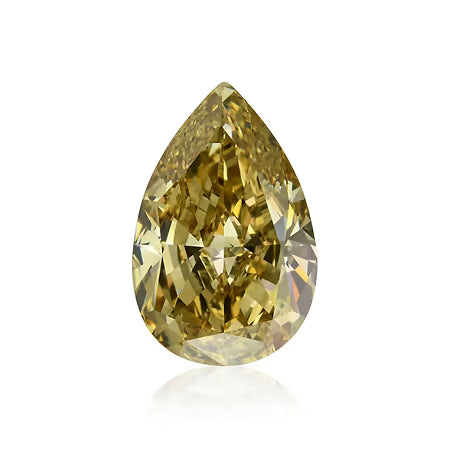 10.27 Carat Fancy Brown Yellow Pear Diamond SI2 GIA