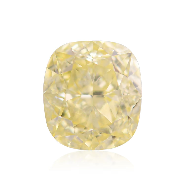 3.10 Carat Fancy Yellow Cushion Diamond SI1 GIA
