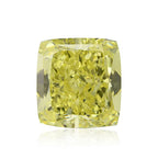 5.42 Carat Fancy Intense Yellow Cushion Diamond SI2 GIA