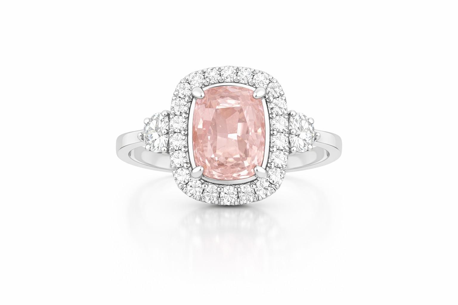 Padparscha Ring 7.15 carats