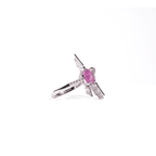 Padparscha Bird Ring  4.15 carats