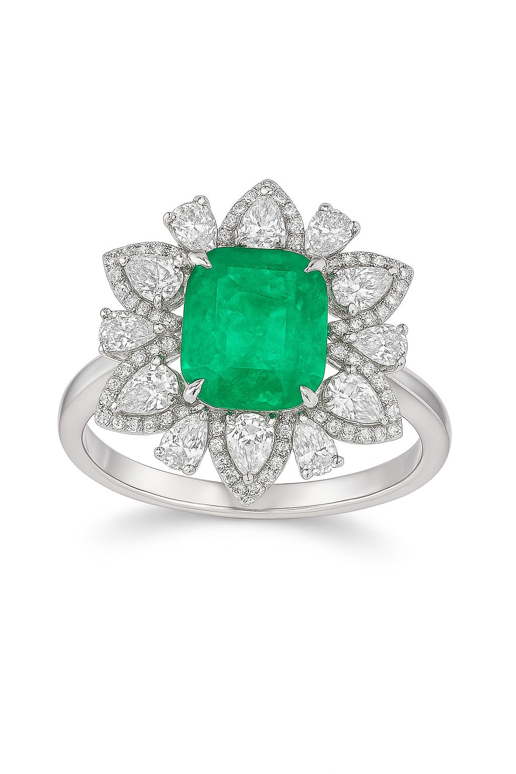 Colombia Emerald Ring 3.01 carats