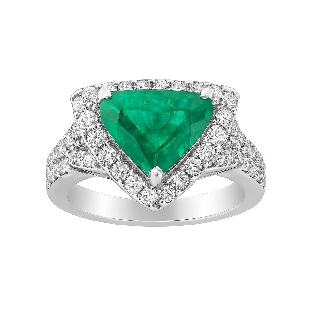 Colombian Emerald Ring 1.08 carats
