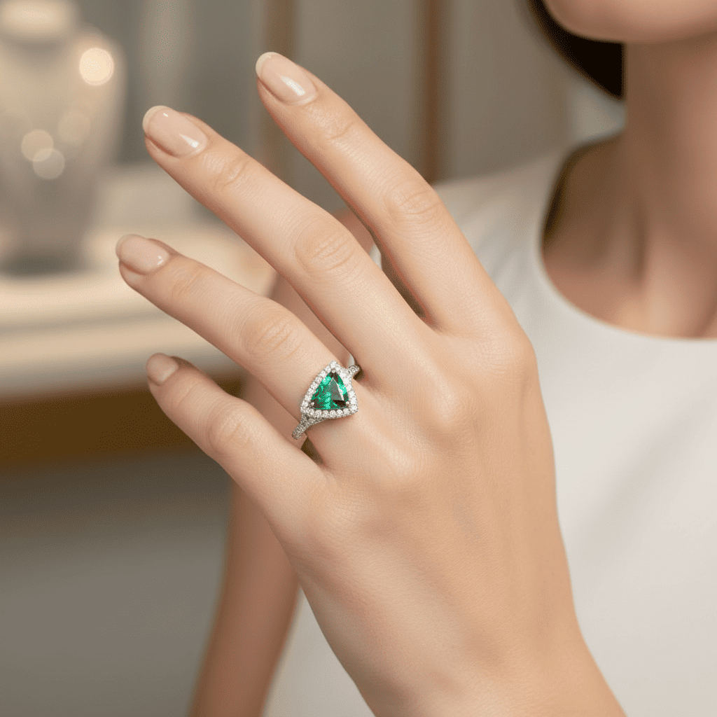 Colombian Emerald Ring 1.08 carats