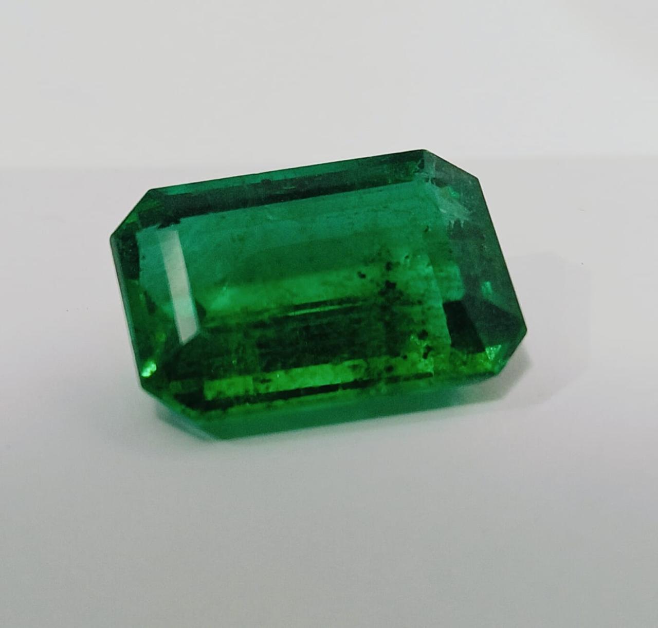 8.73ct octagon-shaped natural Emerald