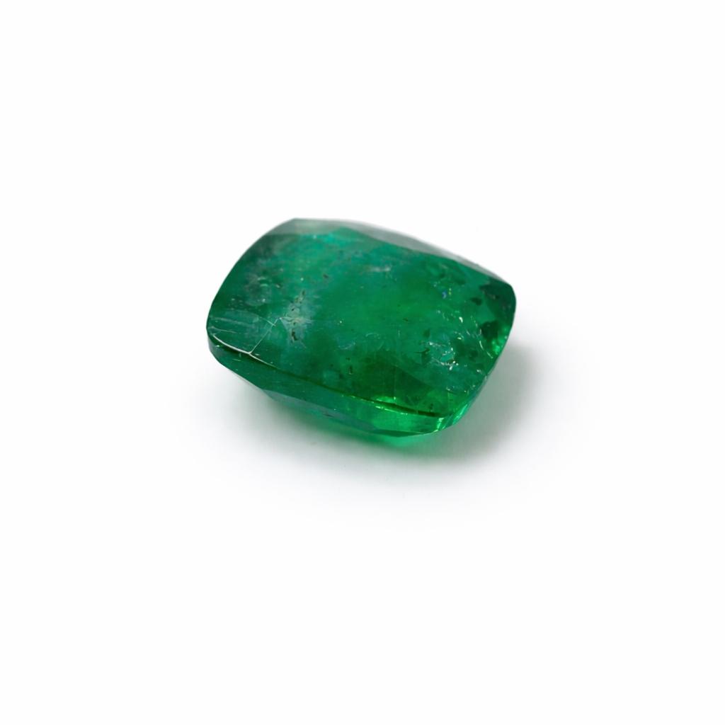 5.87 carat Natural Cushion Shaped Emerald