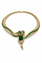 The Viper Crown Collar [ Emerald Venom Necklace]