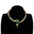 The Viper Crown Collar [ Emerald Venom Necklace]