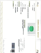 Natural Green Emerald , 7.79 carat