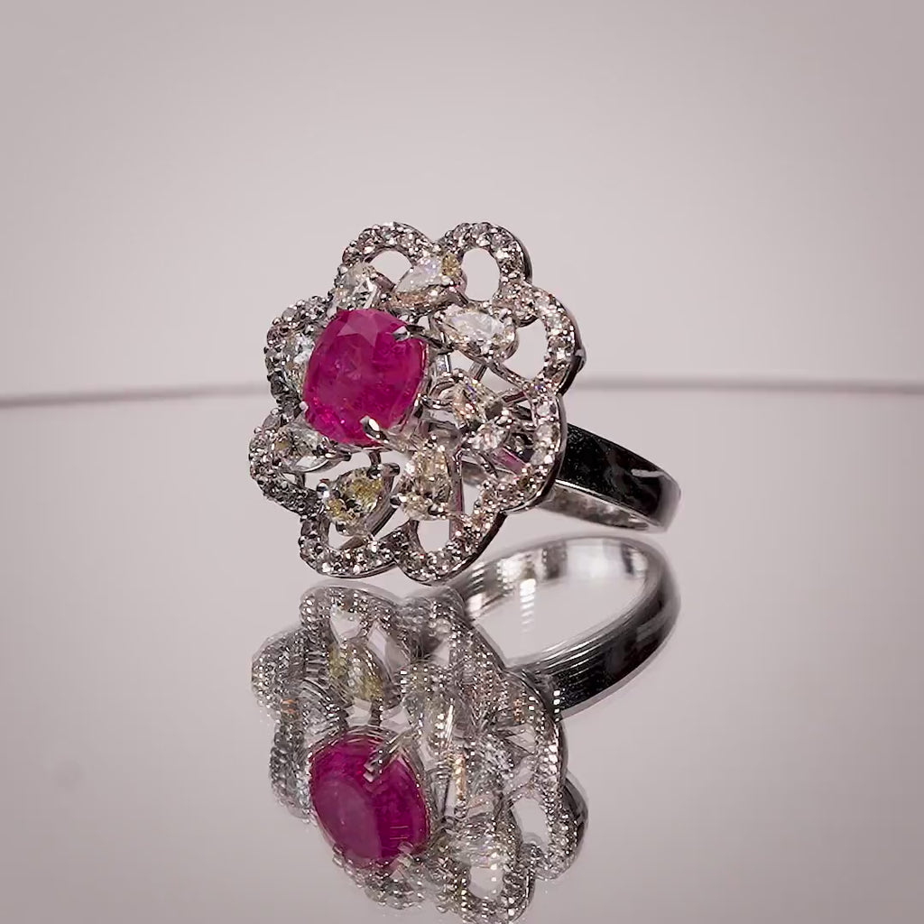 Burma Ruby Ring 3.55 carat