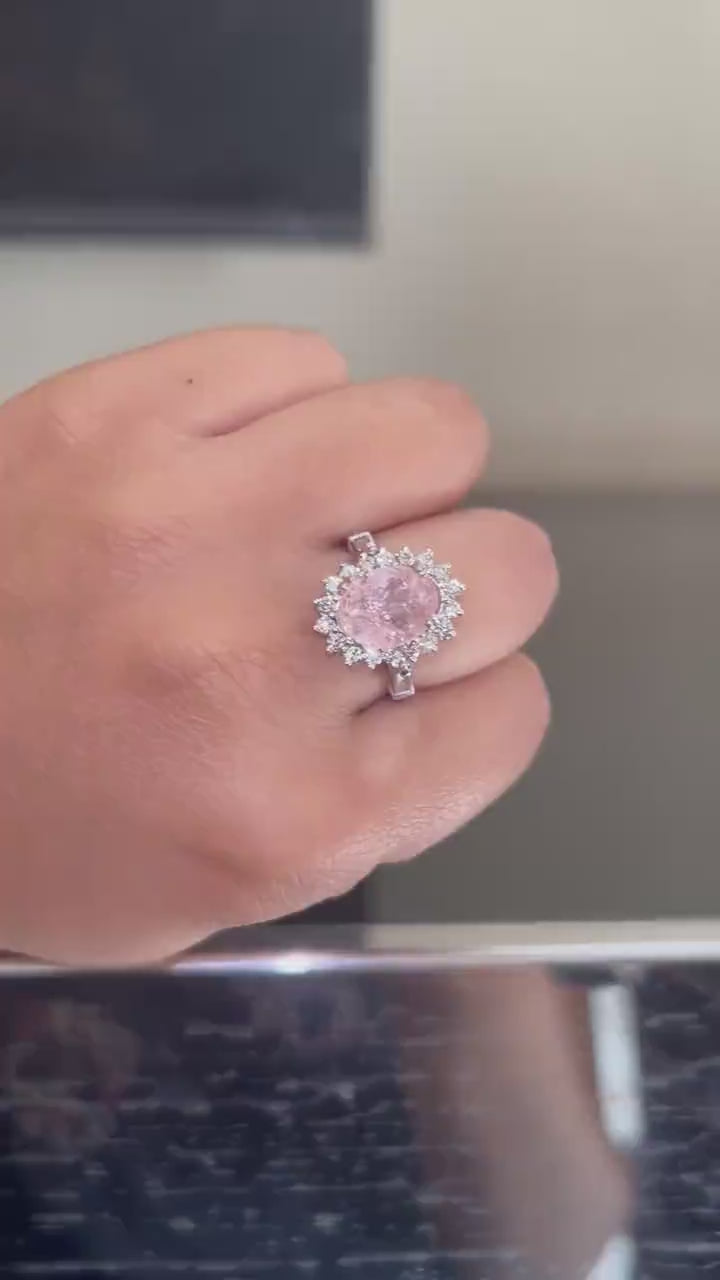 Padparscha Ring  4.6 carats