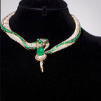 The Viper Crown Collar [ Emerald Venom Necklace]