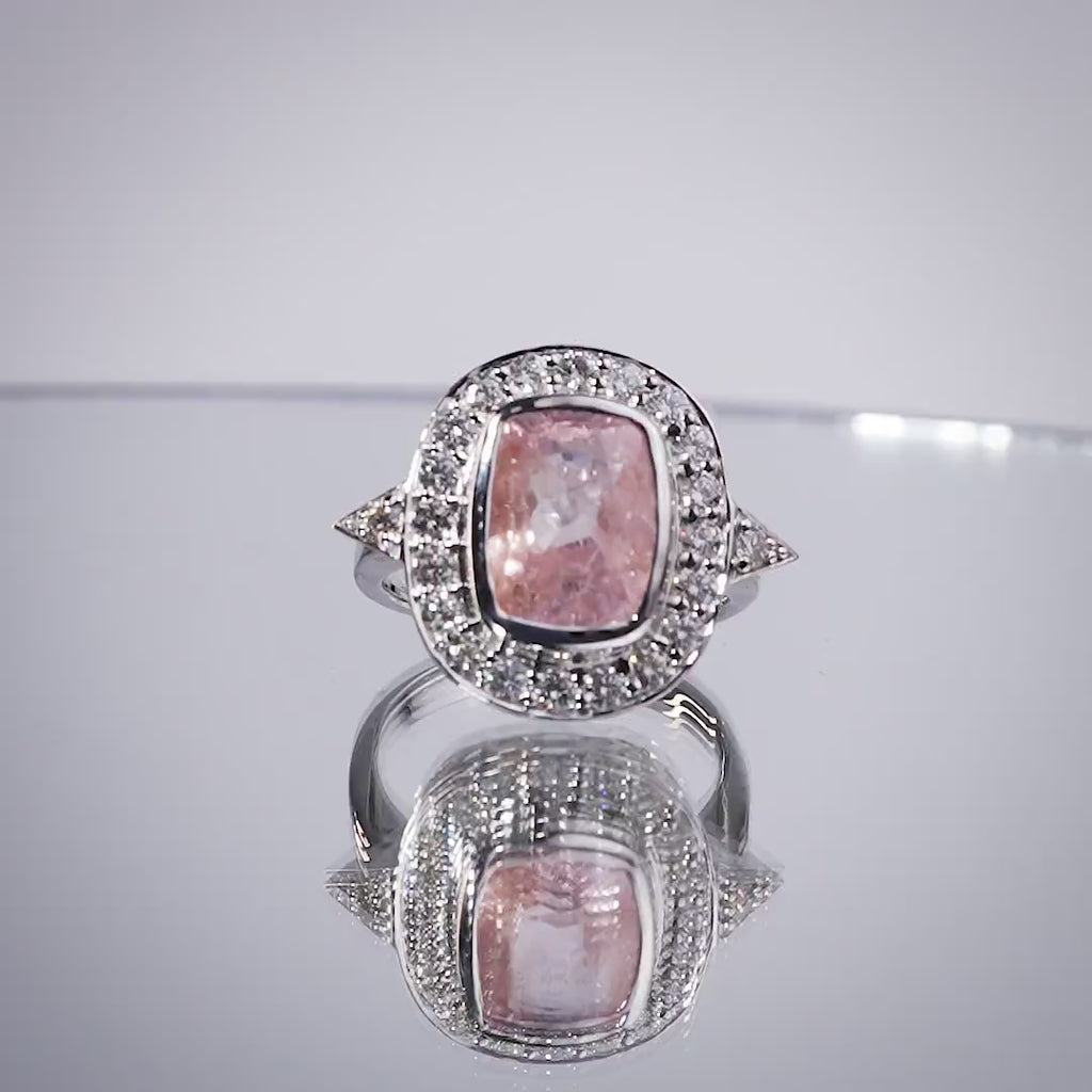 Padparscha Ring 7.15 carats
