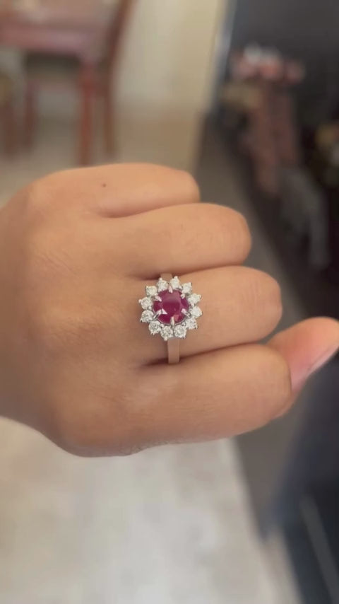 Mozambique Ruby Ring 0.41 carats