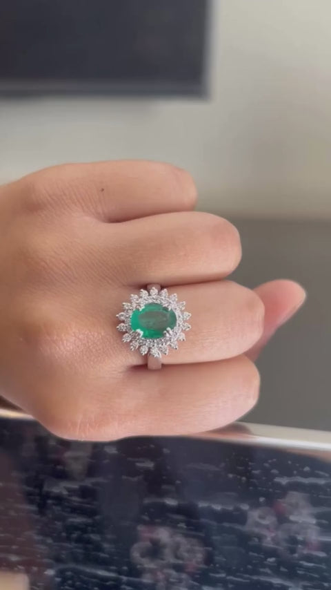Emerald Ring 0.65 carats