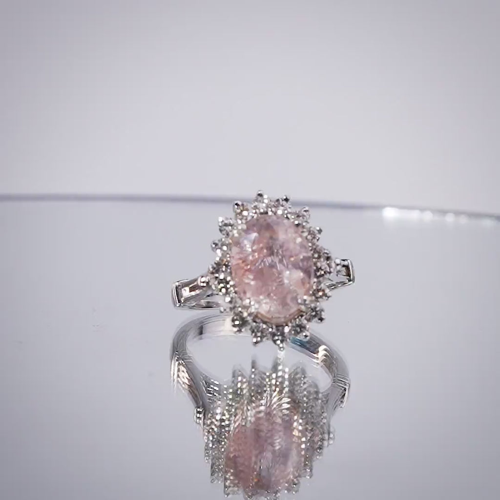 Padparscha Ring  4.6 carats
